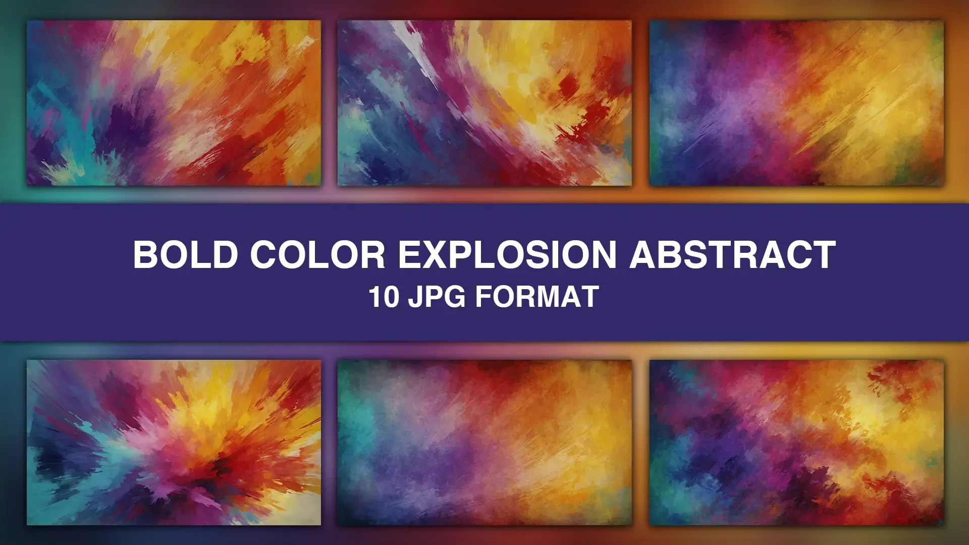 Bold Color Explosion Abstract Background Images Collection